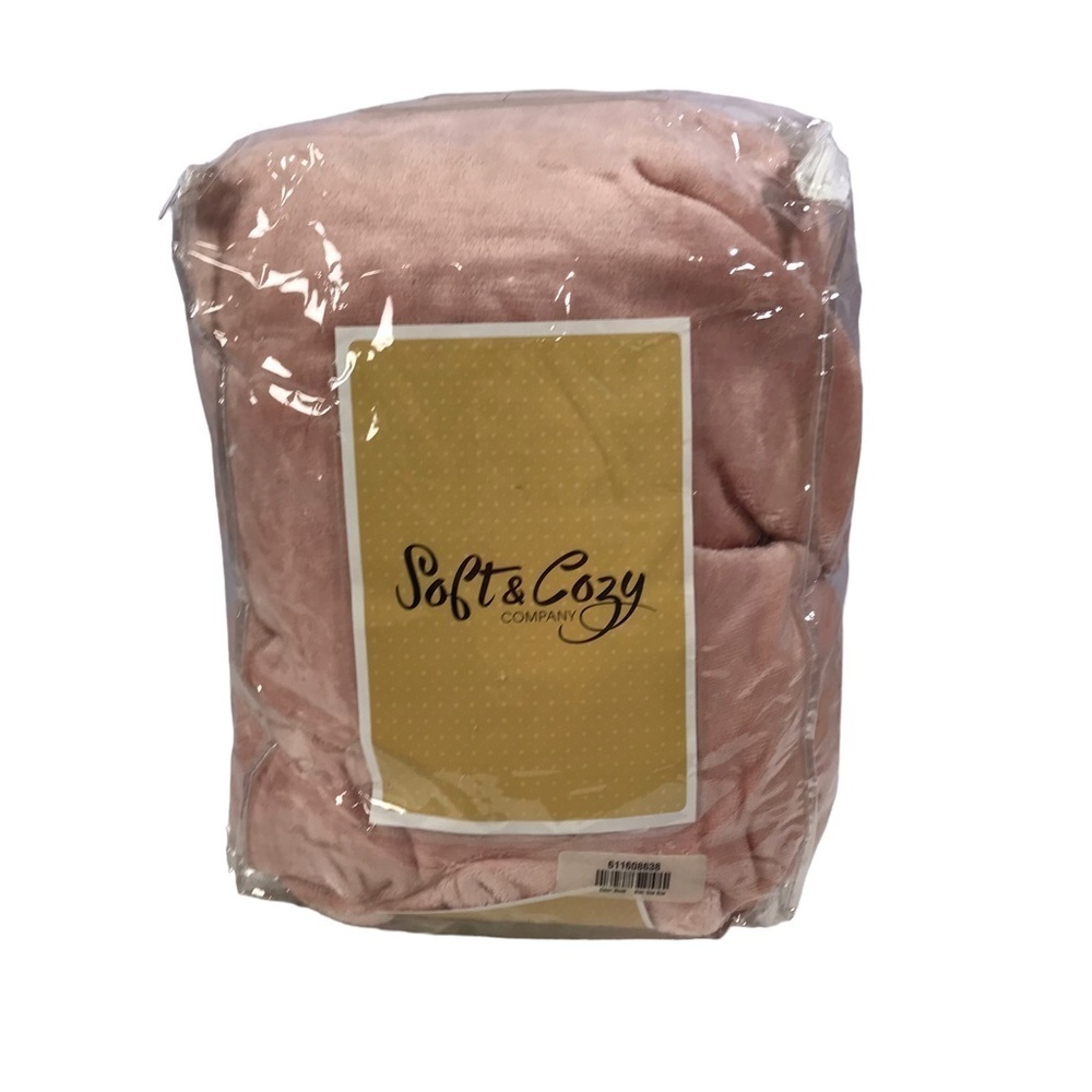 NEW Soft and Cozy Cloud Snuggler Blanket, color blush pink